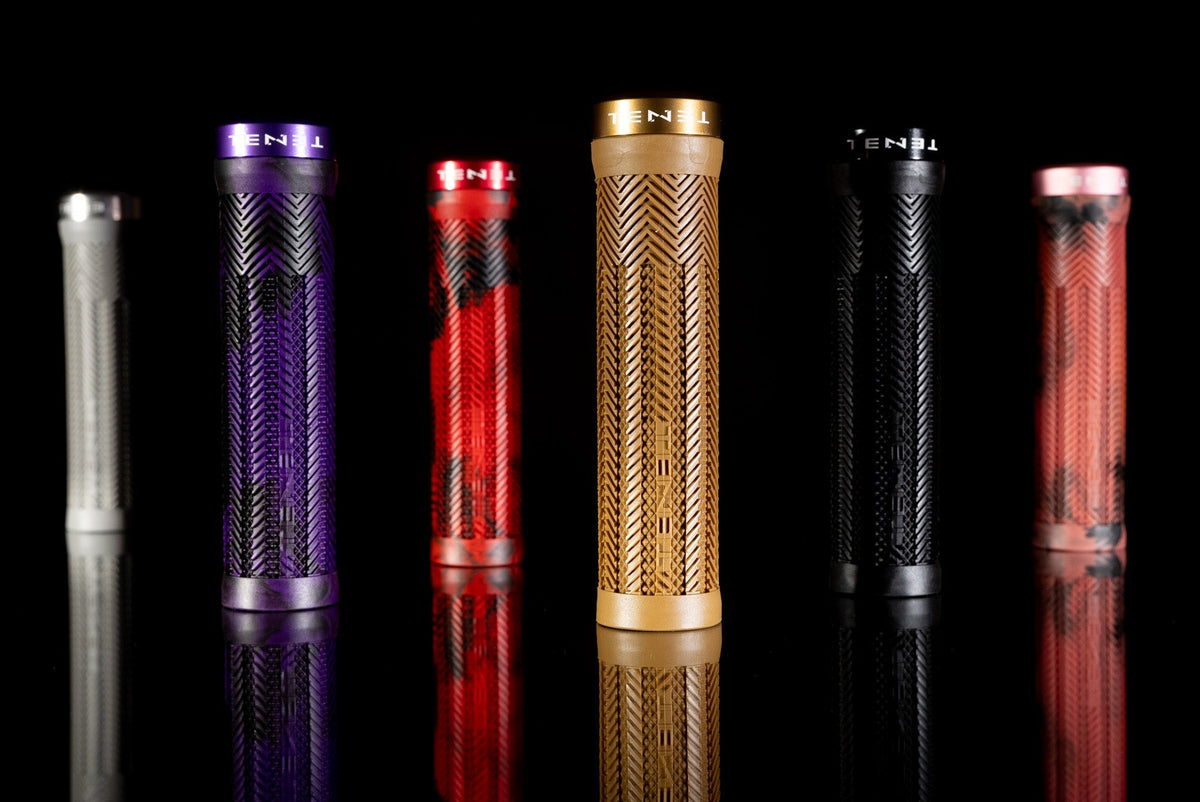 Tenet Icon Grips in assorted rubber and lock ring colors