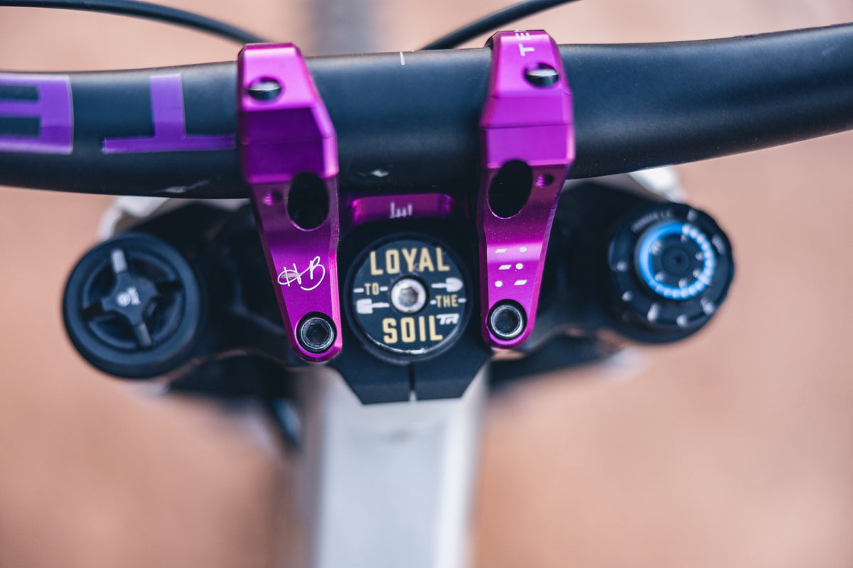 Purple Tenet stem with a Loyal to the Soil top cap. Photo: Robin O'Neill.